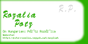 rozalia potz business card